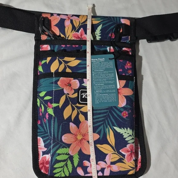 New! Nurse Fanny Pack Waist Bag Medical Supplies Black Pink Organizer Pouch - Picture 7 of 9